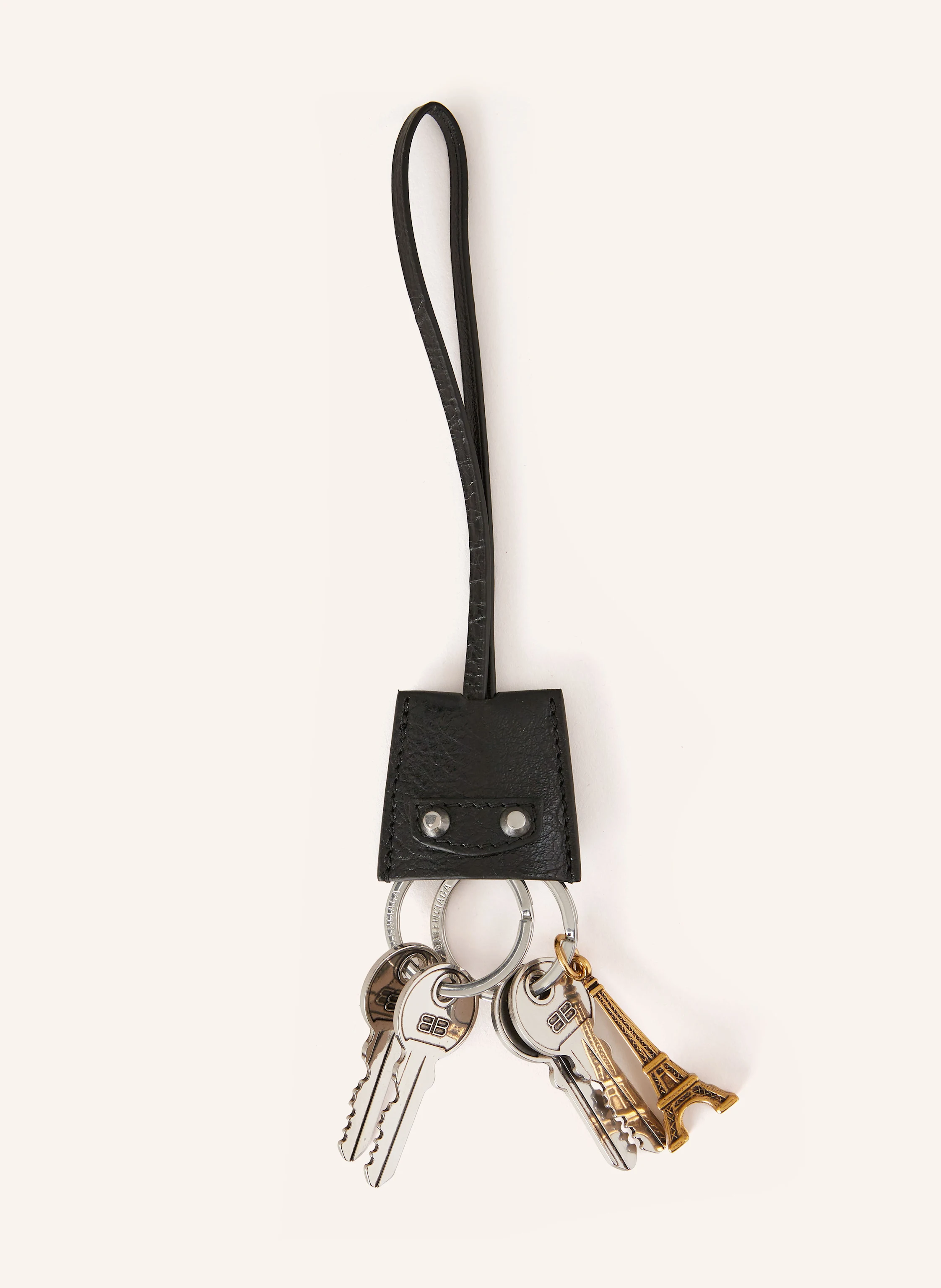 BALENCIAGA Taschenanhänger mit Nieten