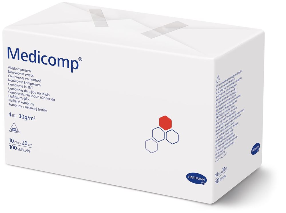 Medicomp 4 fach S30 10x20cm unsteril Btl 100 Stk