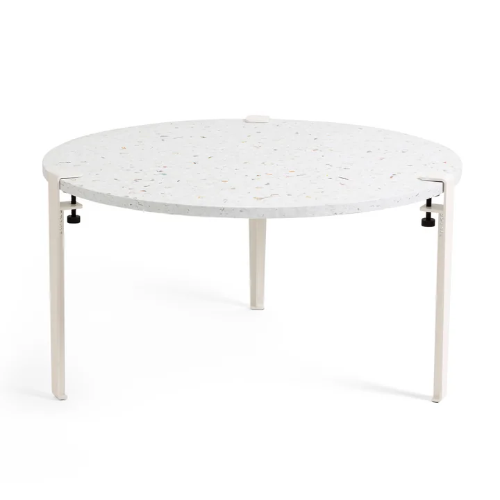 TipToe - VENEZIA Couchtisch Ø 80 cm, wolkenweiss