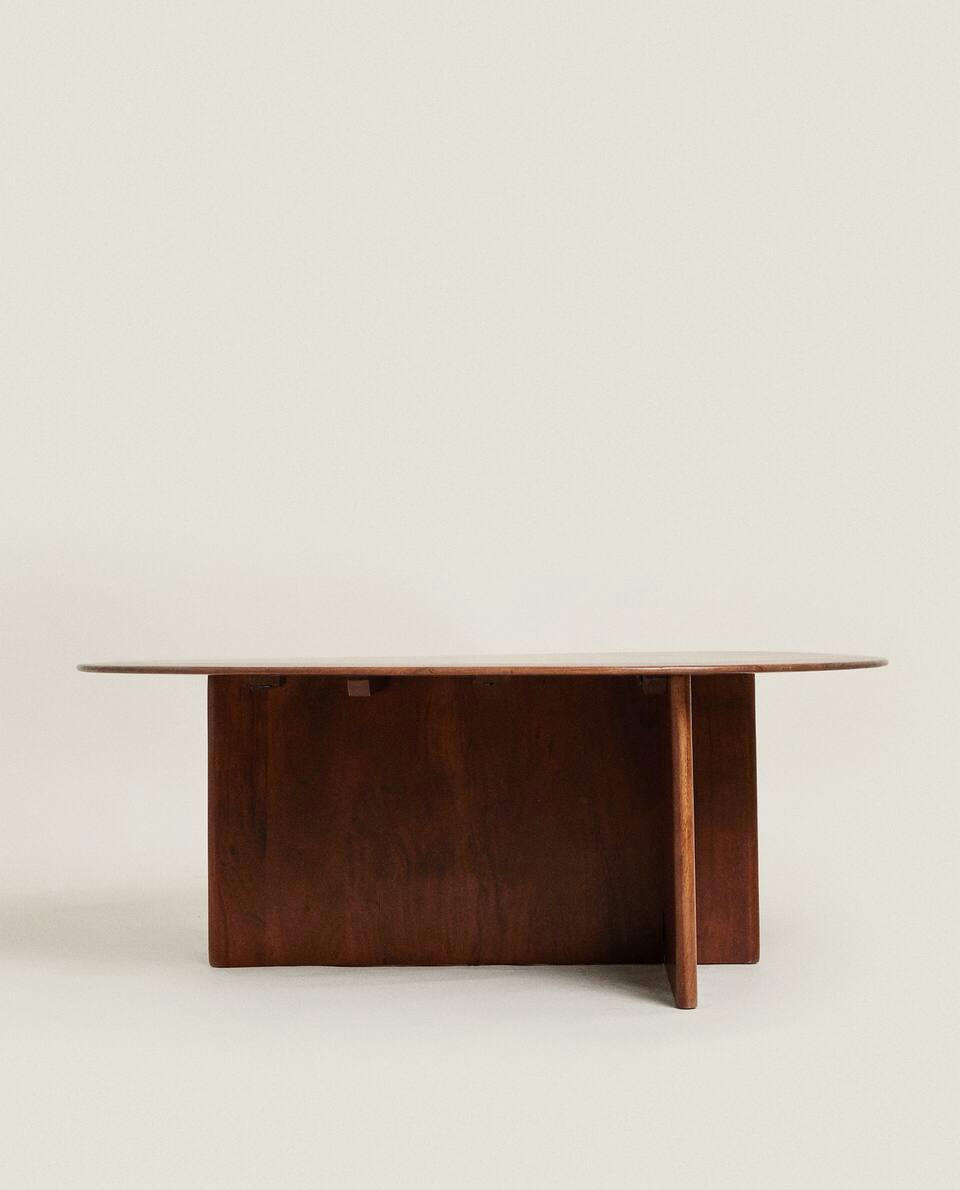 MESA DE CENTRO IRREGULAR DE ACÁCIA