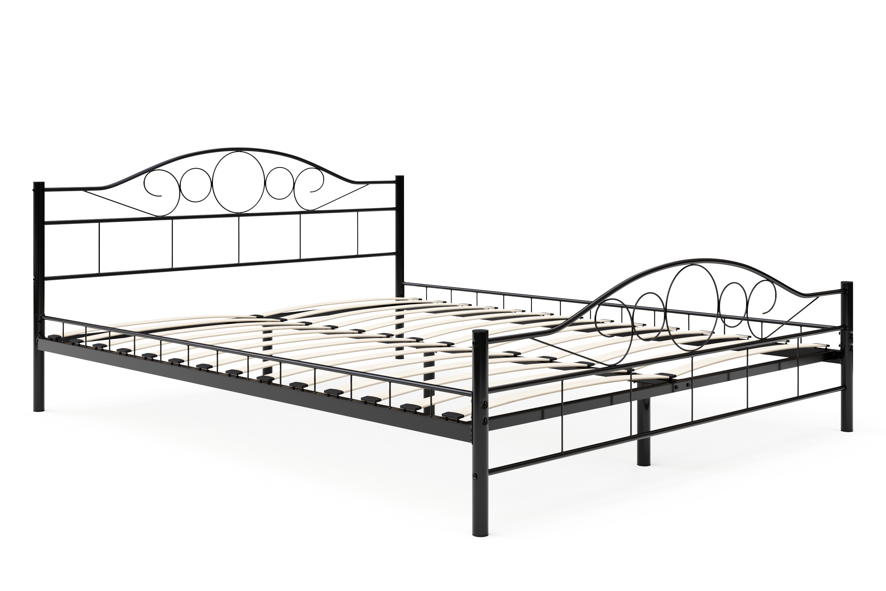 Metallbett AURELIE 180 x 200 cm schwarz