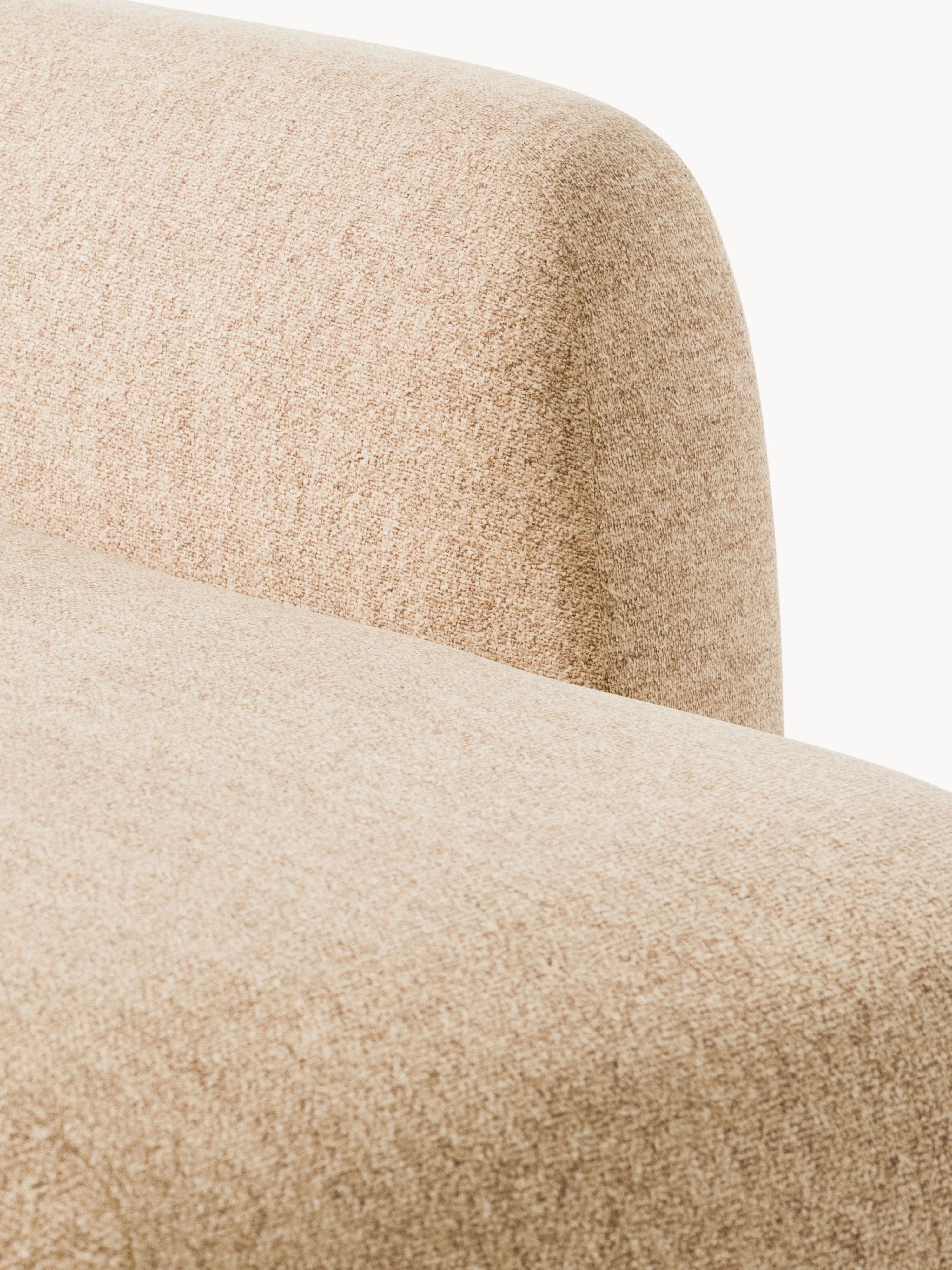 Modulaire bouclé hoekbank Wolke (4-zits) met chaise longue