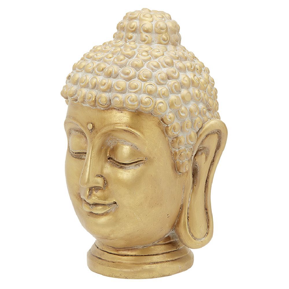 Tête Bouddha dorée