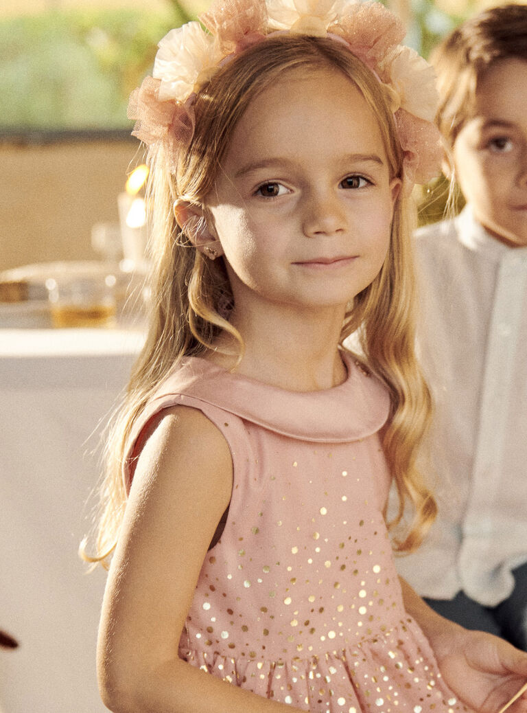 Robe rose à paillettes