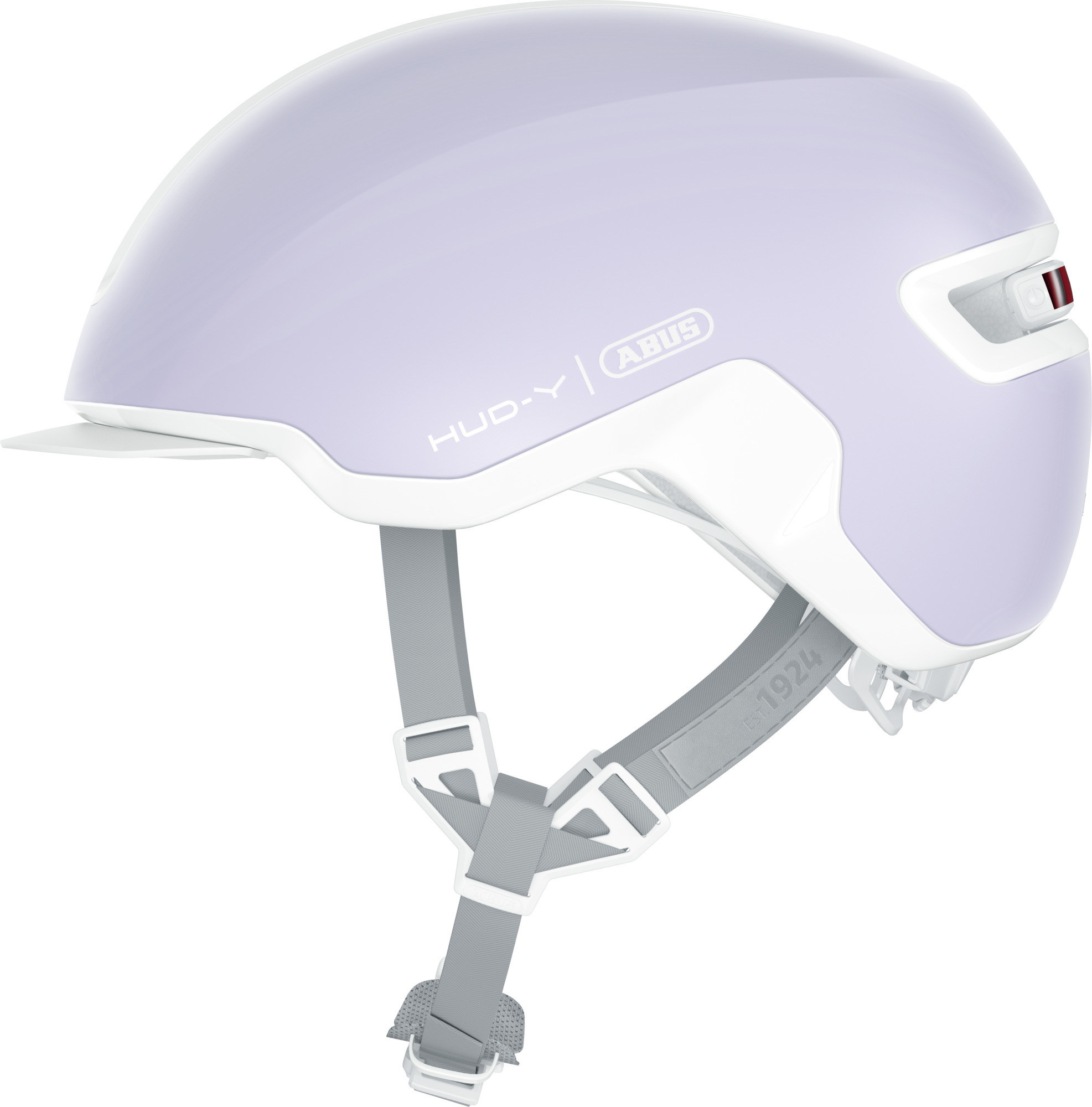 ABUS HUD-Y cykelhjelm LED Pure Lavender