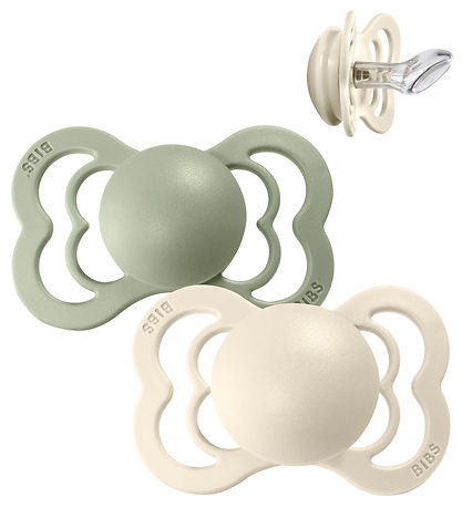 BIBS Couture Schnuller - Gr. 2 - 2er-Pack - Anatomisch - Ivory/S