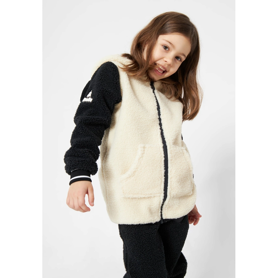 WeeDo Fleecejacke PANDO Panda schwarz weiss