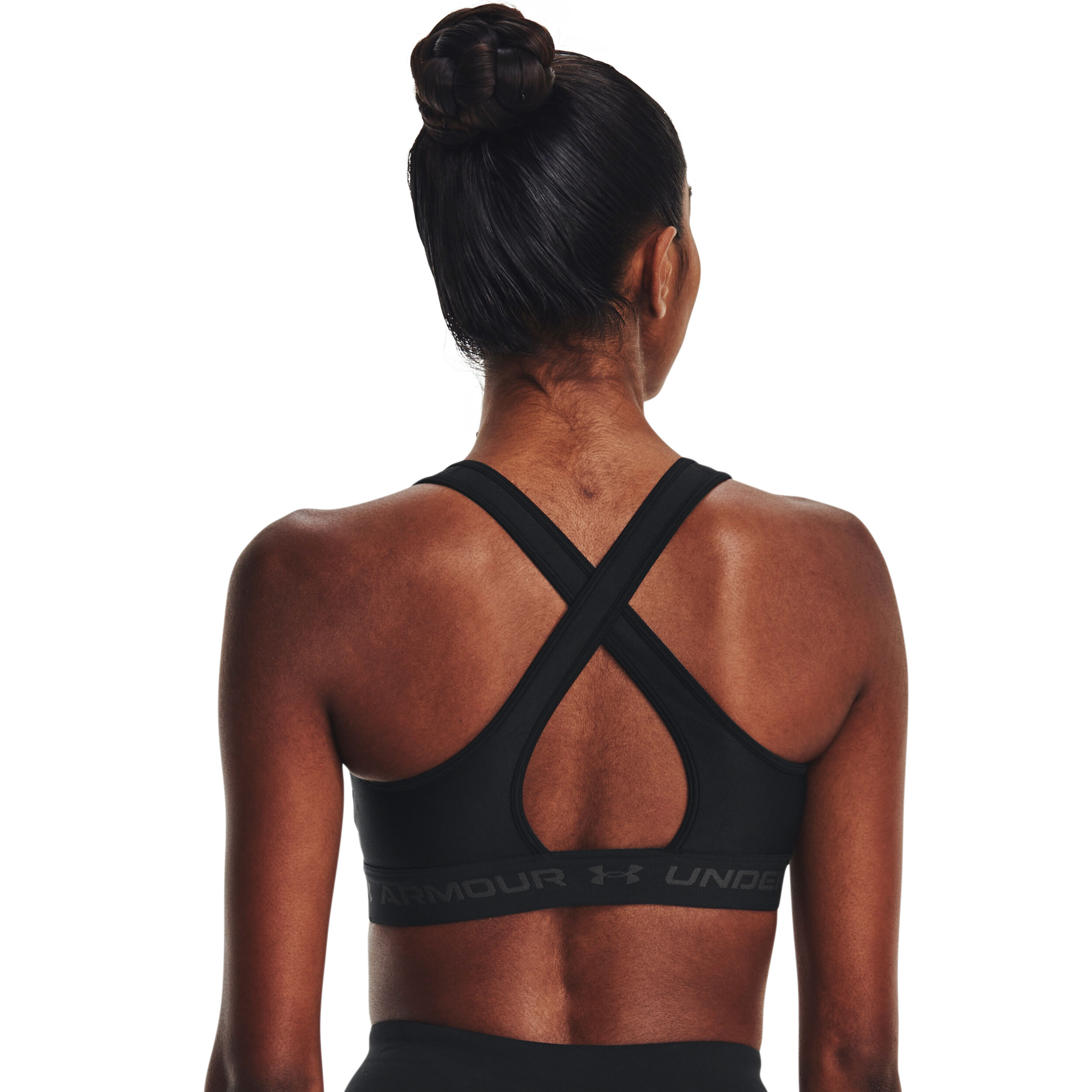 Under Armour Crossback Mid Soutien-gorge Sport Femmes - Noir , Gris
