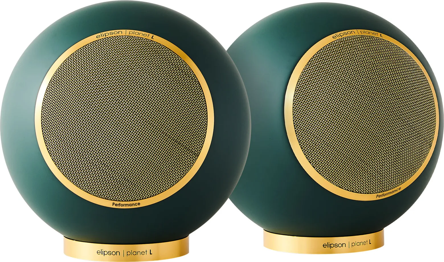 Elipson Planet L Performance 2.0 Vert foncé Gold (la paire) Enceintes bibliothèque