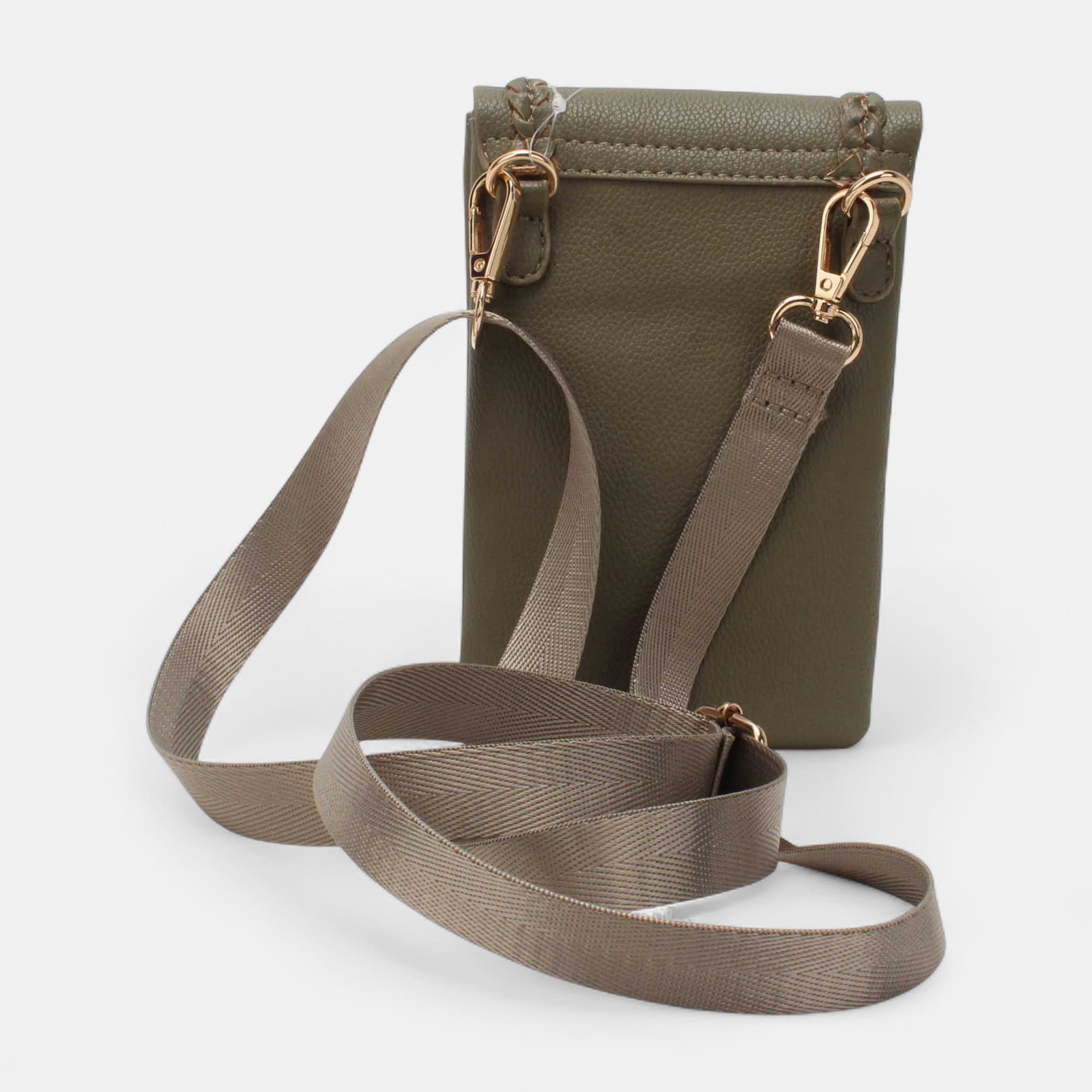 Pochette pour téléphone kaki