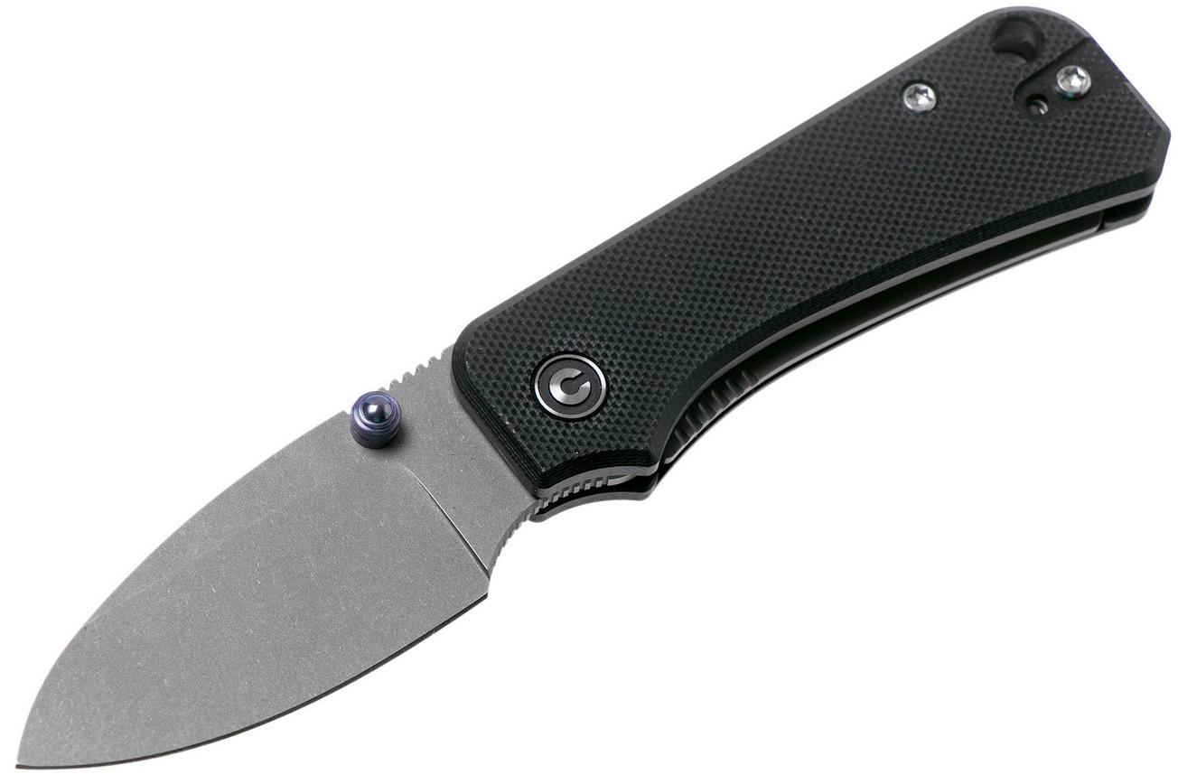 Civivi Baby Banter C19068S-1 Black G10, Stonewashed zakmes, Ben Petersen design