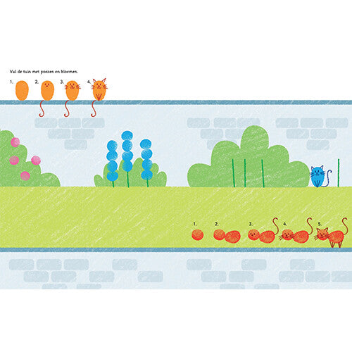 Uitgeverij usborne stempelen met je vingers - de tuin