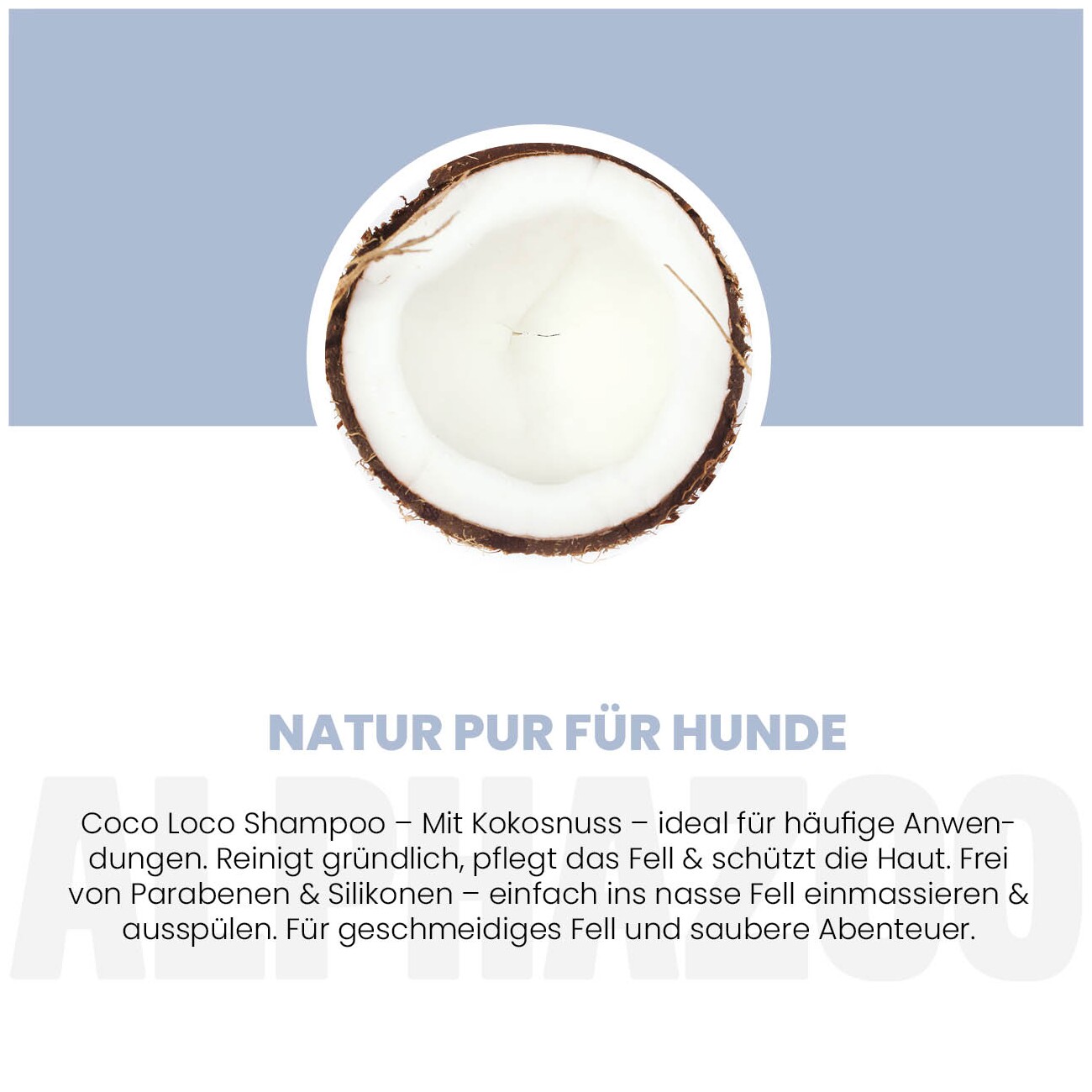 ALPHAZOO Coco Loco Shampoo für Hunde