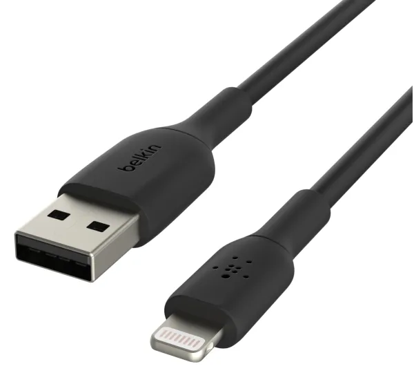Belkin BoostCharge - Lightning-kabel - Lightning han til USB han - 3 m - sort