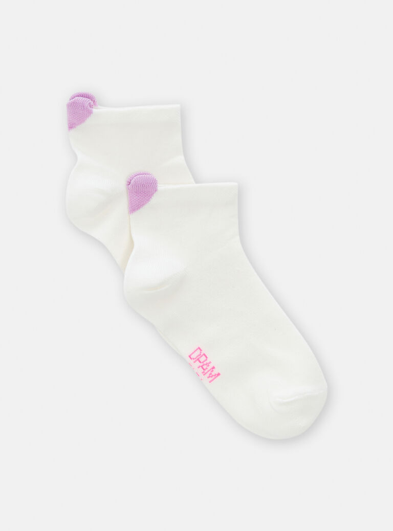 Chaussettes à languettes coeurs pour fille
