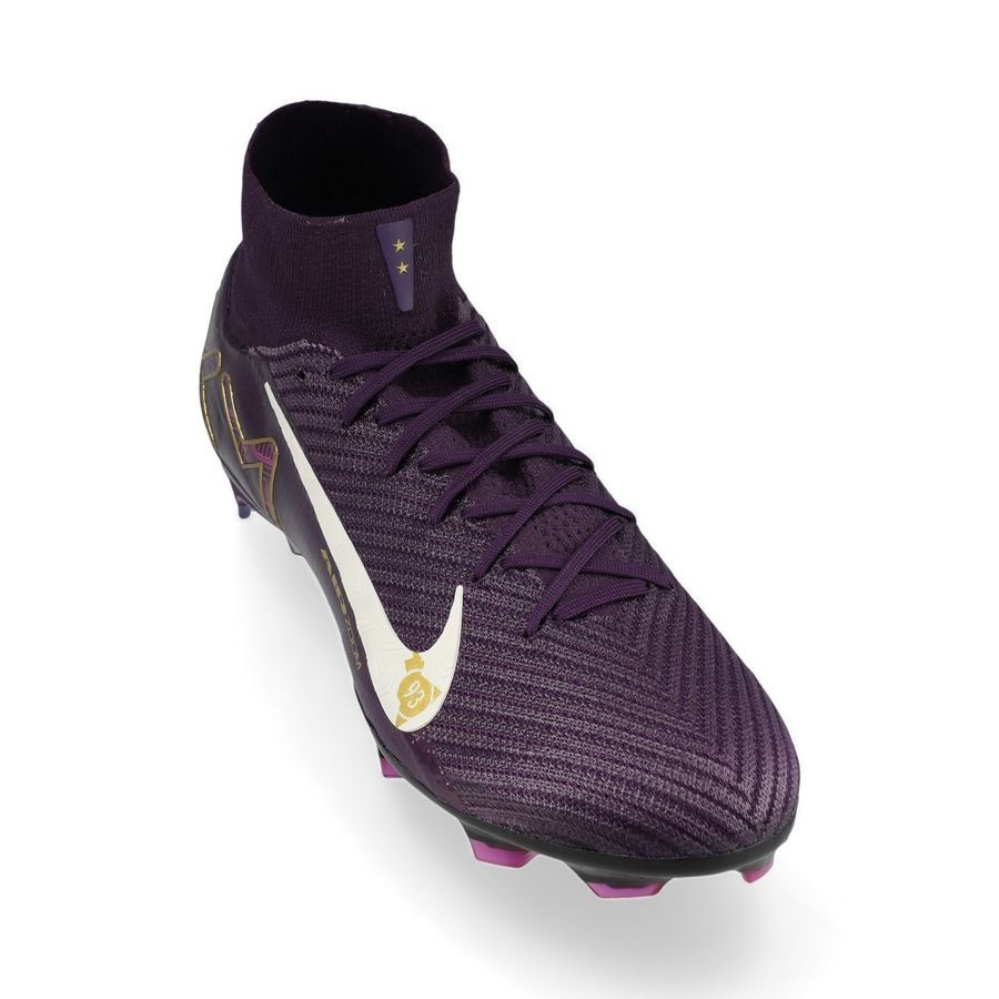 Nike Air Zoom Mercurial Superfly 10 Elite FG Mbappé Personal Edition - Violet/Blanc