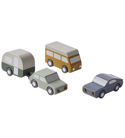 Flexa Autos - Holz - Play - 4 Teile - Multi