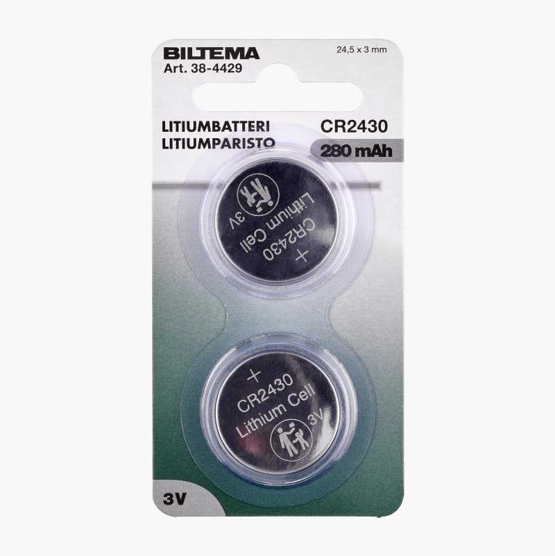 CR2430 Litiumbatteri, 2 stk.
