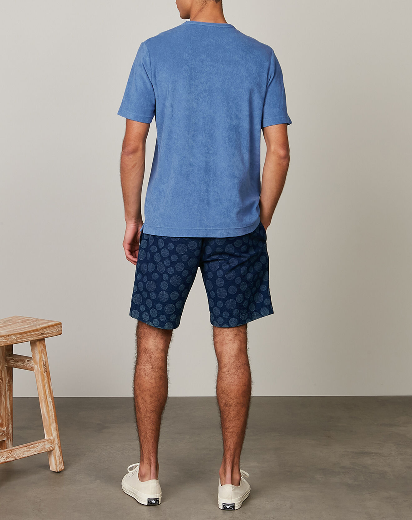 Hartford T-Shirt en éponge Pocket Crew chambray
