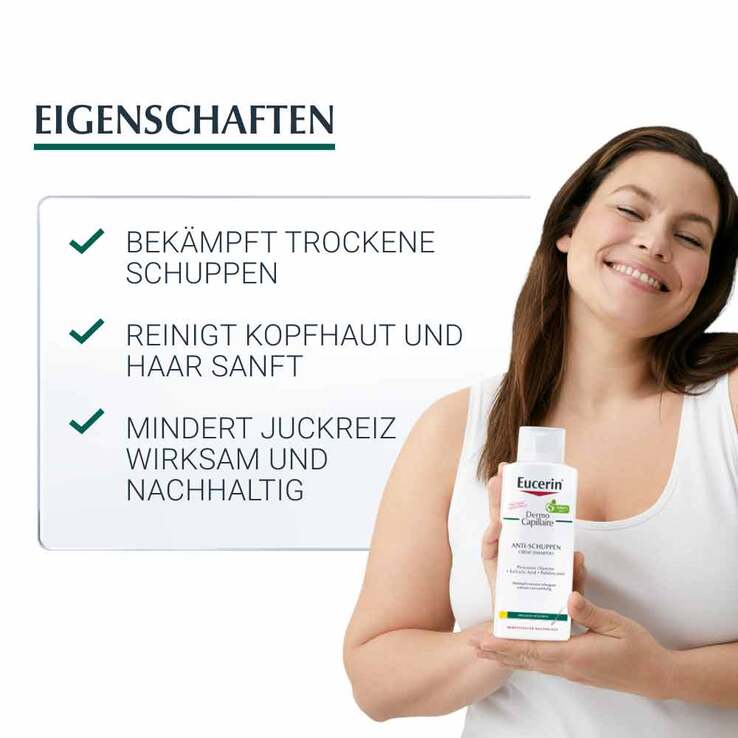 Eucerin DermoCapillaire Anti-Schuppen Creme Shampoo, 250 ml