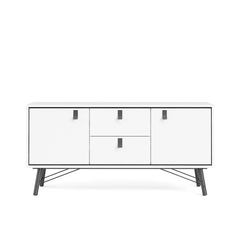 Hioshop Rye dressoir 2 deuren- 2 lades mat wit
