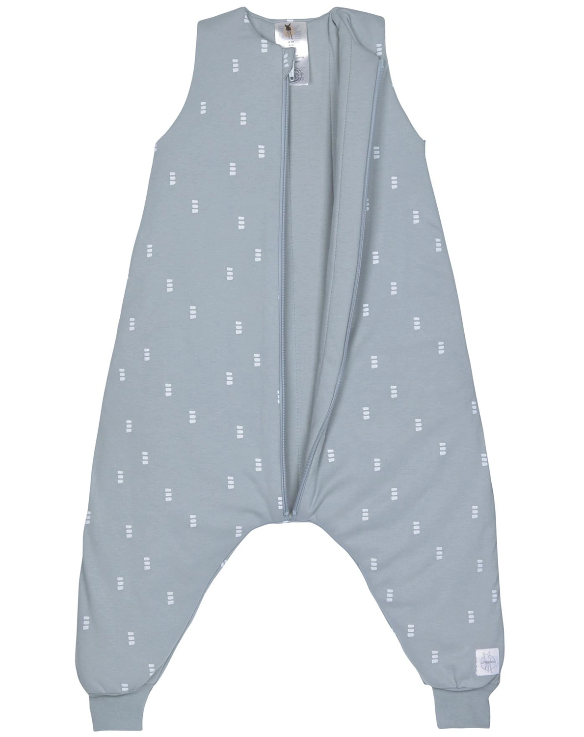 Babyschlafsack BLOCKS mit Hosenbeinen (92cm) in blau