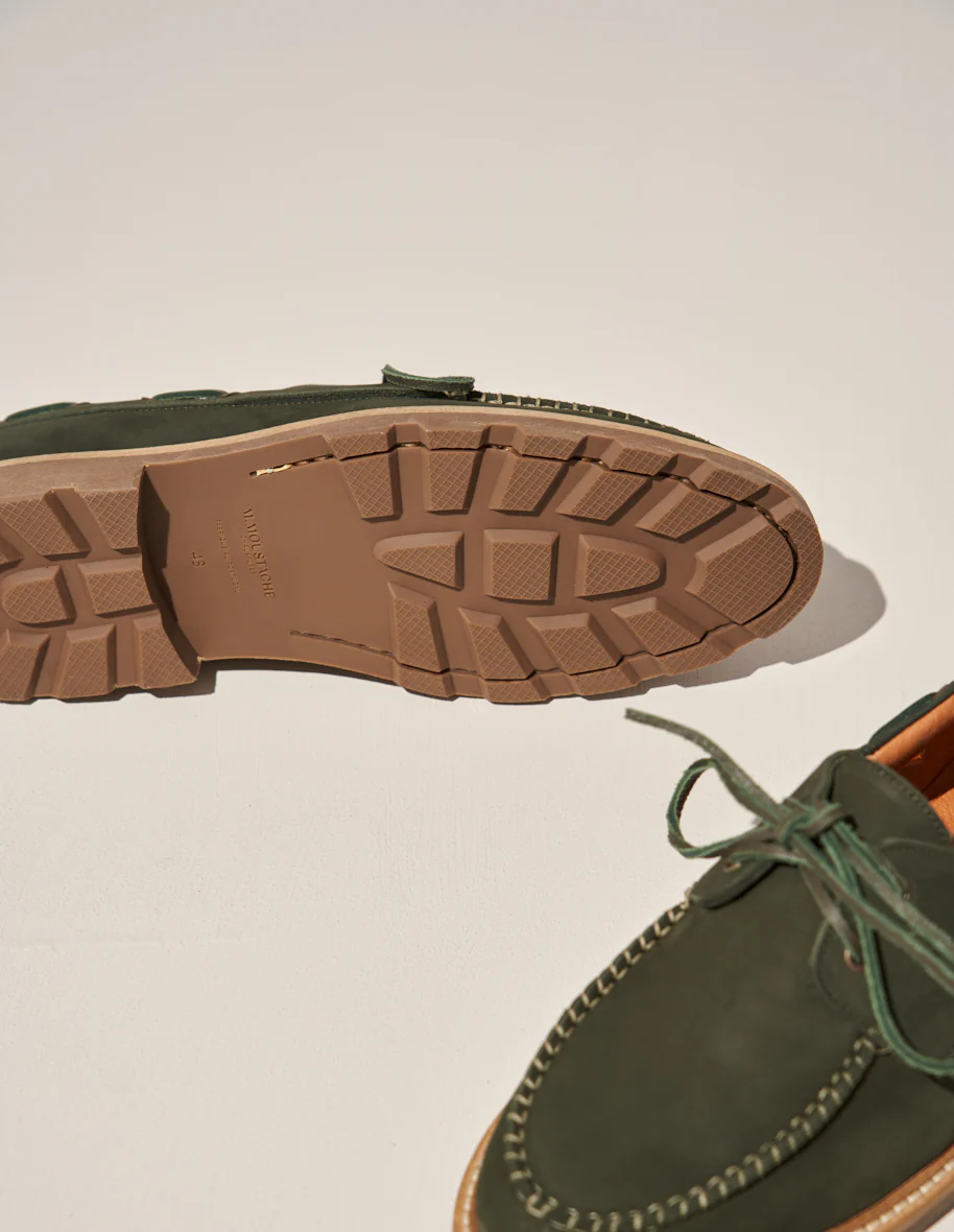 Chaussures Bateau Benoit - Nubuck kaki