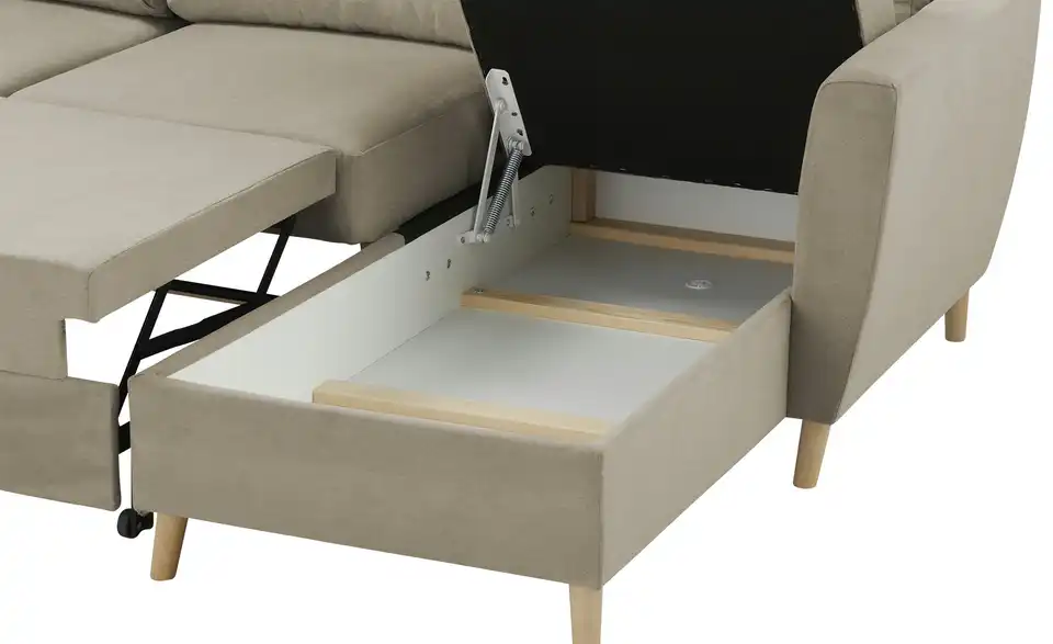 Ecksofa Carla Beige rechts
