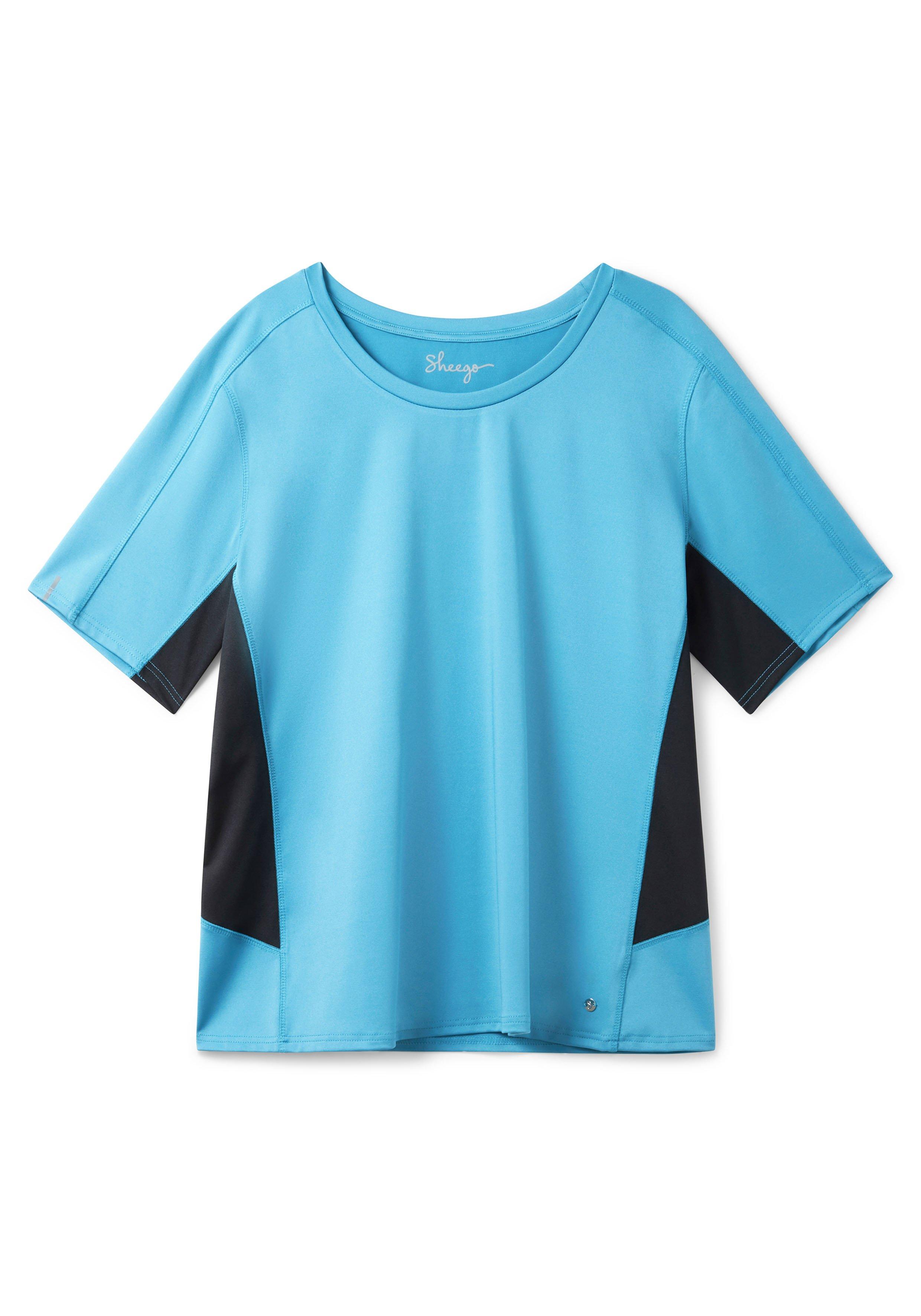 Fahrradshirt mit Kontrast-Details und Reflektoren