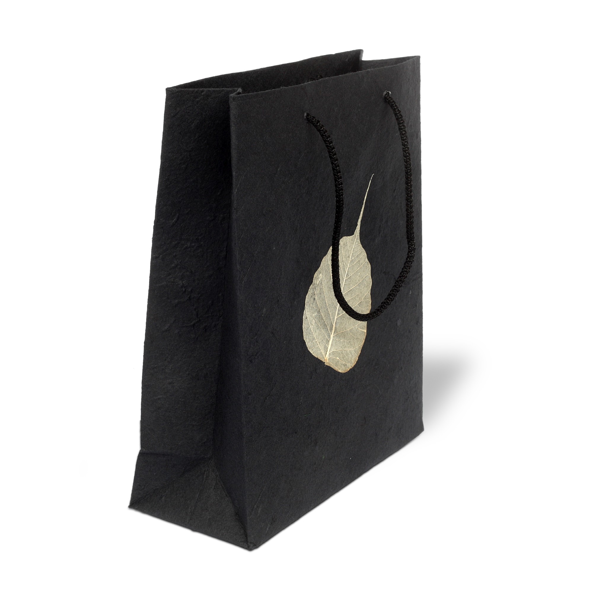 Tasche 'Bodhi-Blatt', schwarz, B 25 cm, H 30 cm, T 10 cm günstig bestellen