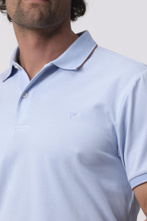 Campbell blauwe heren polo