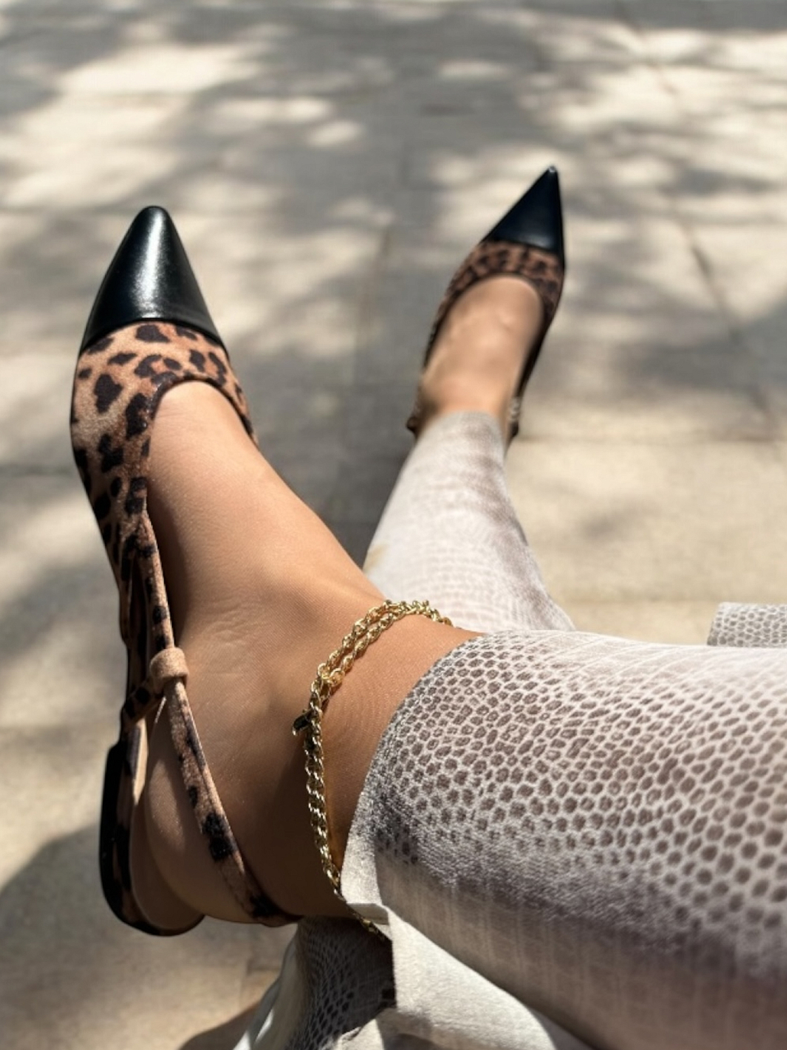 Duffy Fano Slingback Ballerina Leopard