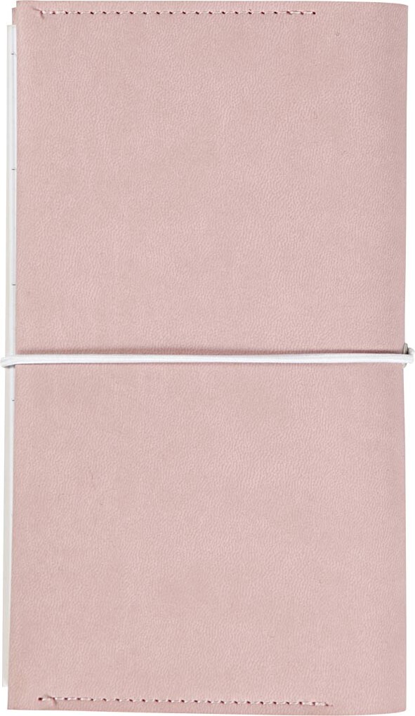 Kalender - Str. 10X18X1,5 CM - Elastiklukning - Rosa - 1 Stk