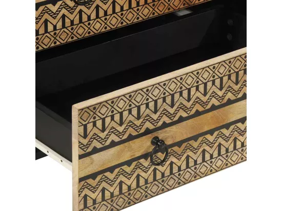 Buffets 3 pcs bois massif de manguier