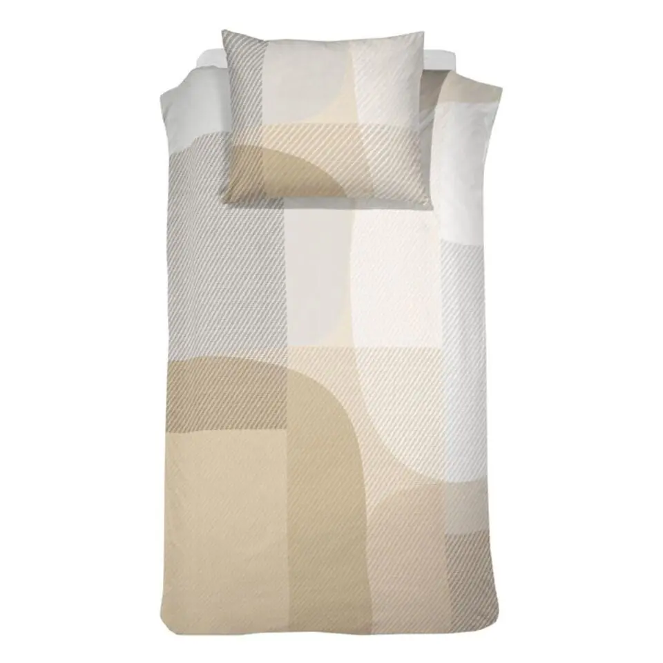 Damai dekbedovertrek Moore - Satijn - 240x200/220 cm - Boter