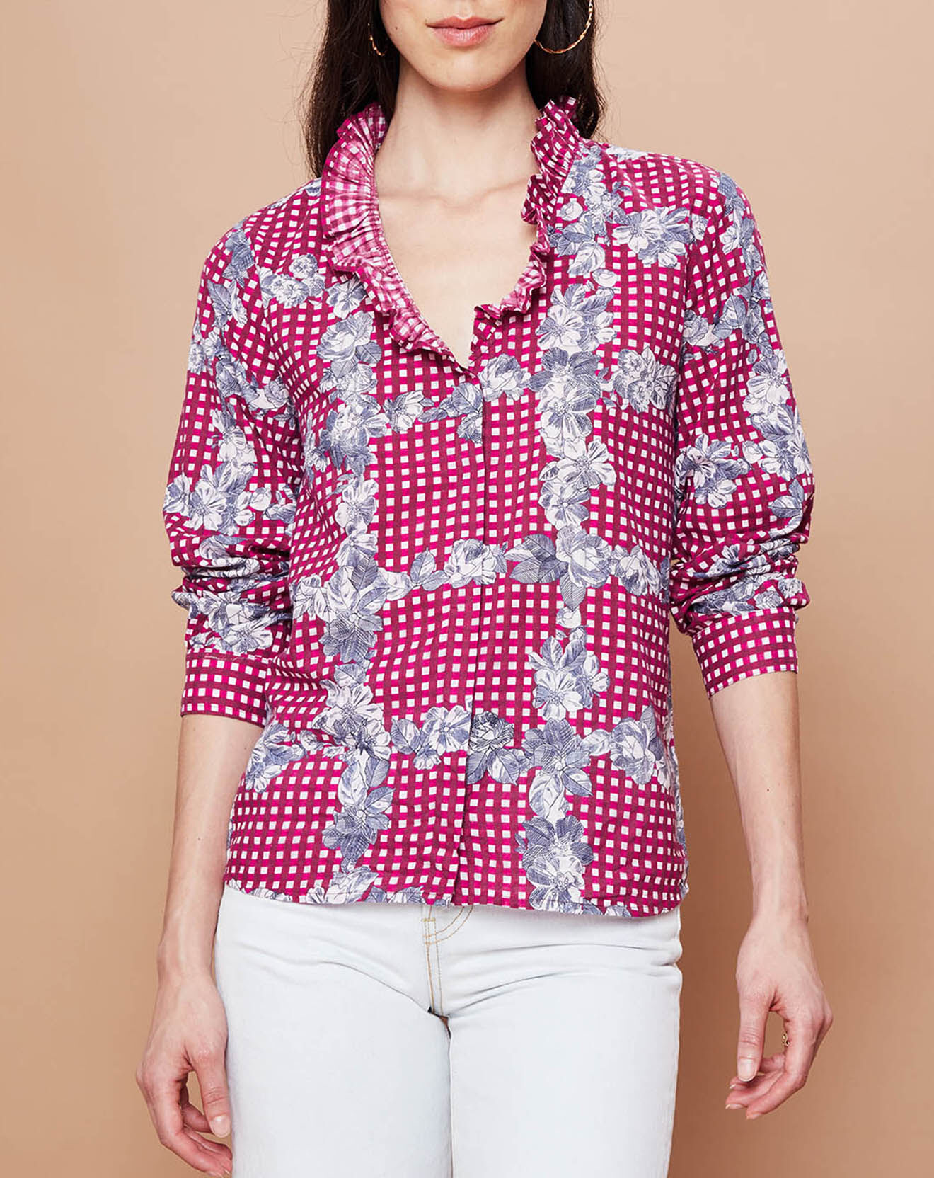Inouitoosh Chemise Johane en Coton rose