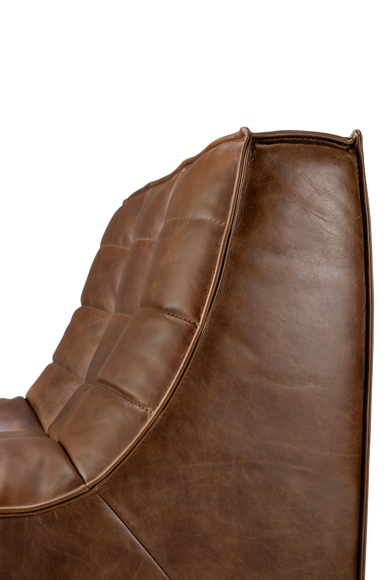 Modulaire bank N701 - chestnut - 1 seat