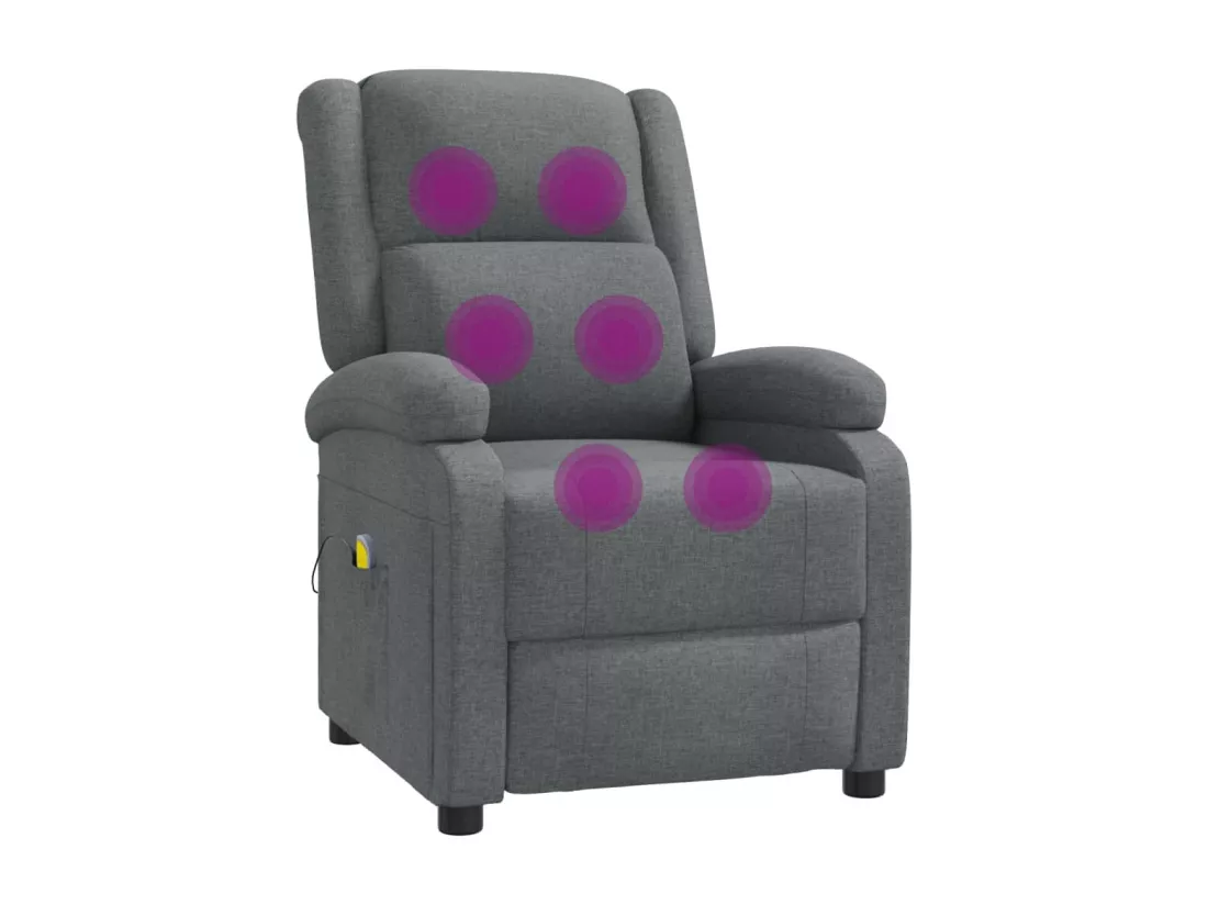 Prolenta Premium - Fauteuil de massage Gris foncé Tissu
