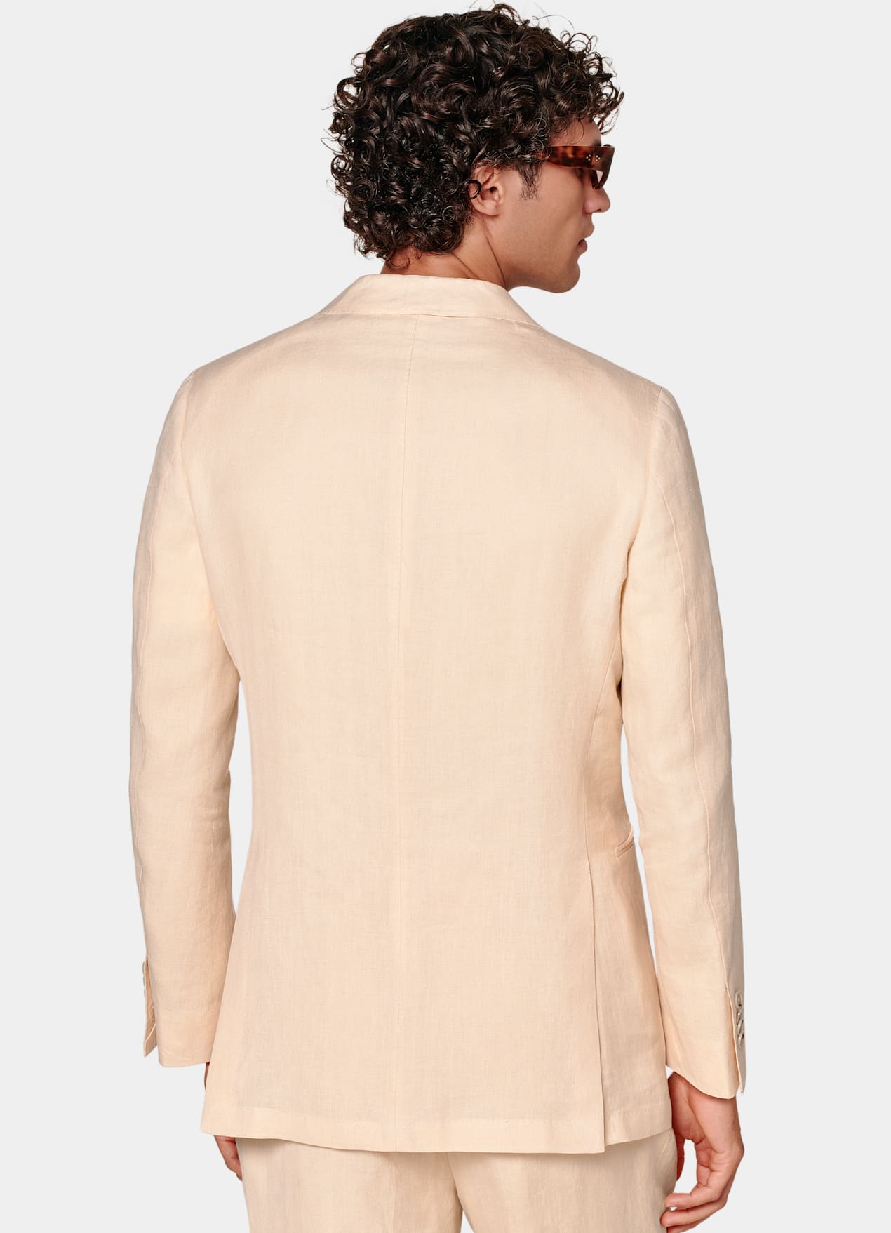 Costume Havana coupe Tailored rose clair