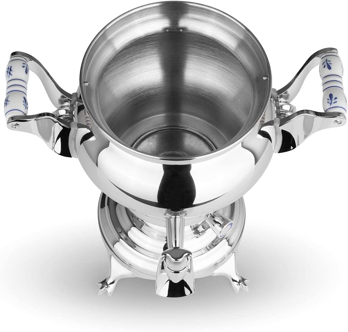 BEEM ODESSA + Samowar - 3 l | Edelstahl | Türkischer Teekocher elektrisch | 1800 W| 1 l Edelstahl-Teekanne mit Sieb | 3 l Wasserkocher | NEU: Dispenser mit Einhand-Bedienung