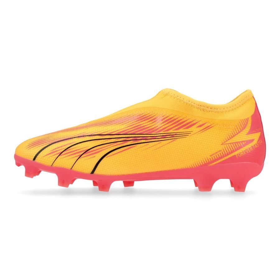PUMA Ultra Match   Laceless FG/AG Forever Faster - Sun Stream/Noir/Crépuscule Enfant