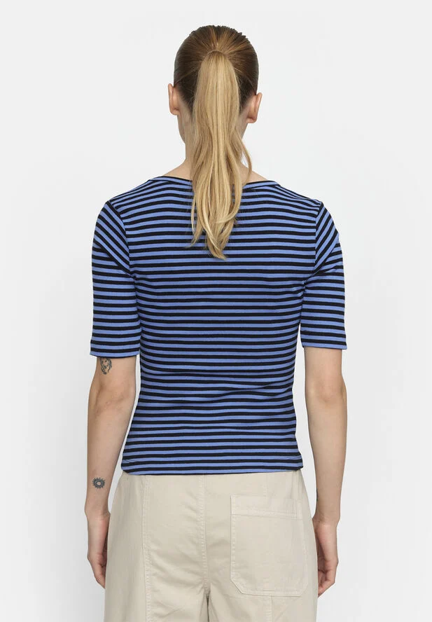 esmé studios ESBlossom Stripe 2/4 T-shirt GOTS Granada sky