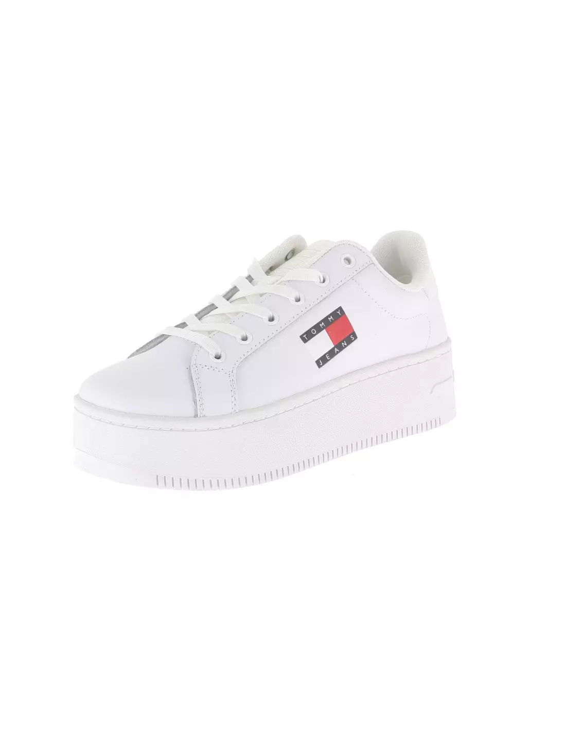 TOMMY JEANS FLATFORM ESS - Baskets YBSWHITE