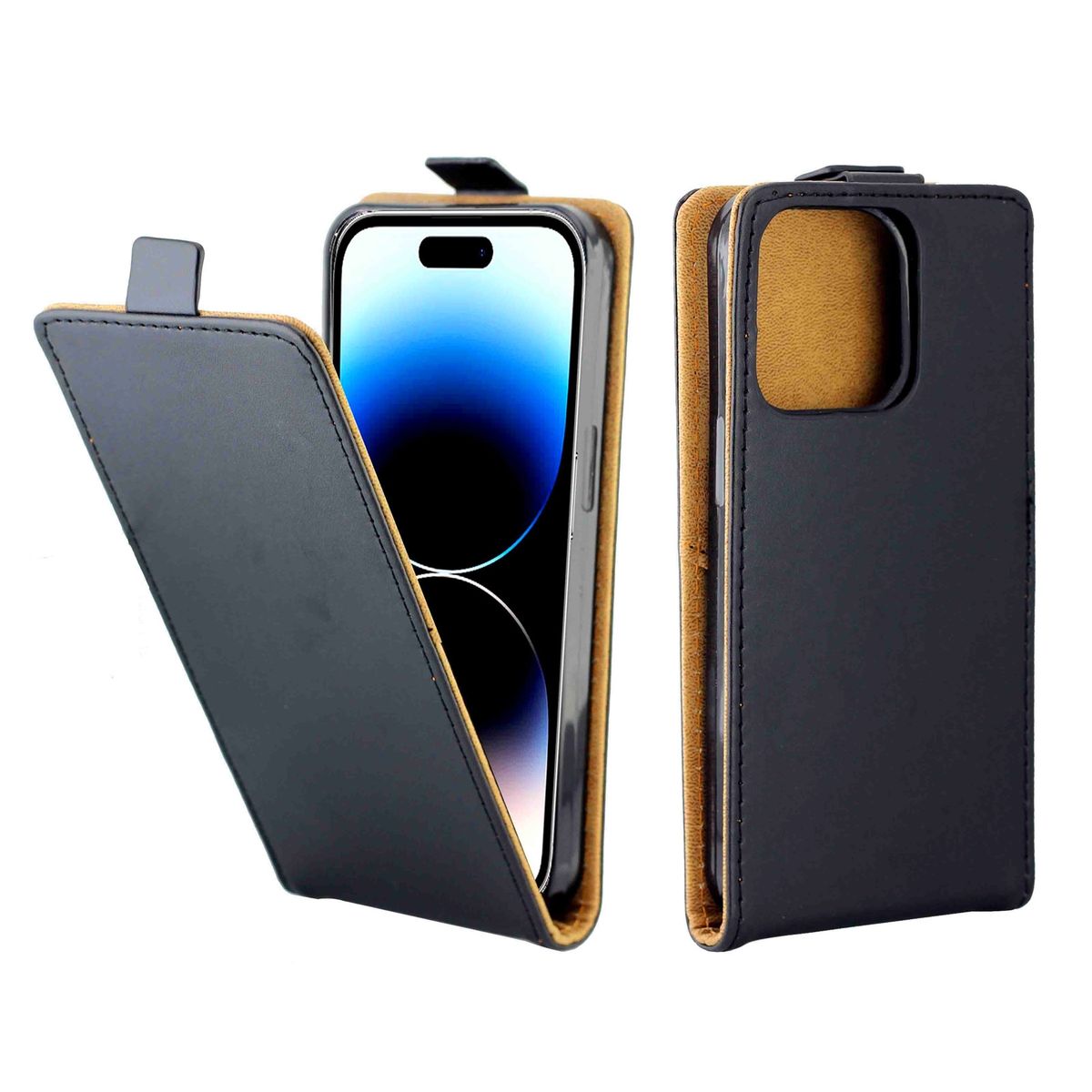 Schutz Handy Hülle für Apple iPhone 15 Flip Case Cover Klapp Tasche Etuis Bumper