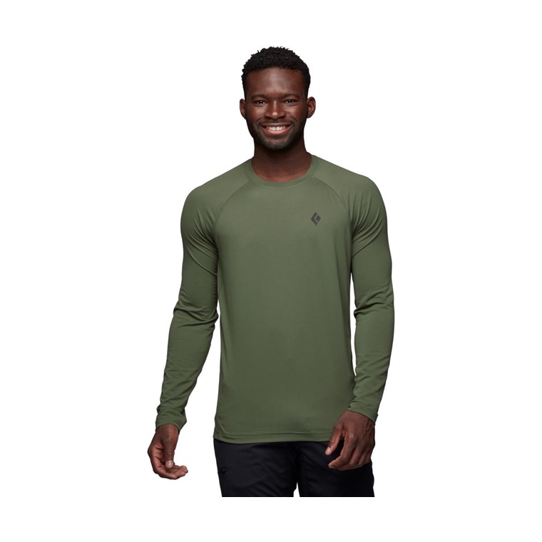 Black Diamond Alpenglow Crew LS Shirt Men Tundra