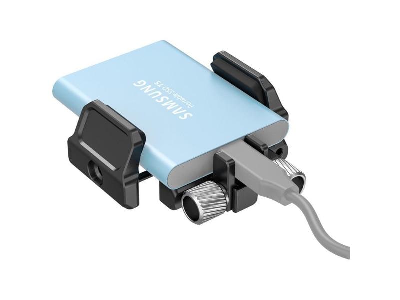 Smallrig Universal Holder for External SSD Zur Montage einer SSD-Festplatte und abnehmbarem Cold Shoe