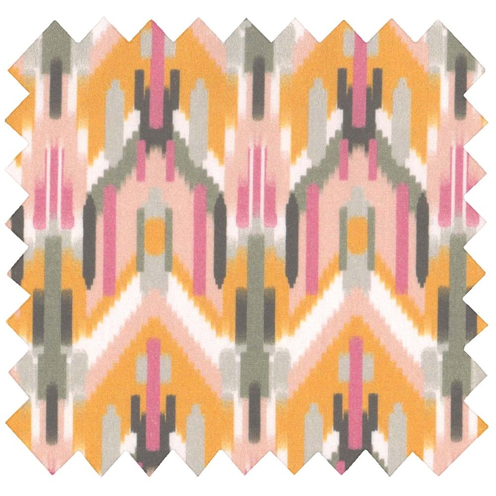 Rabat Besace Carré Grand Ikat Ocre
