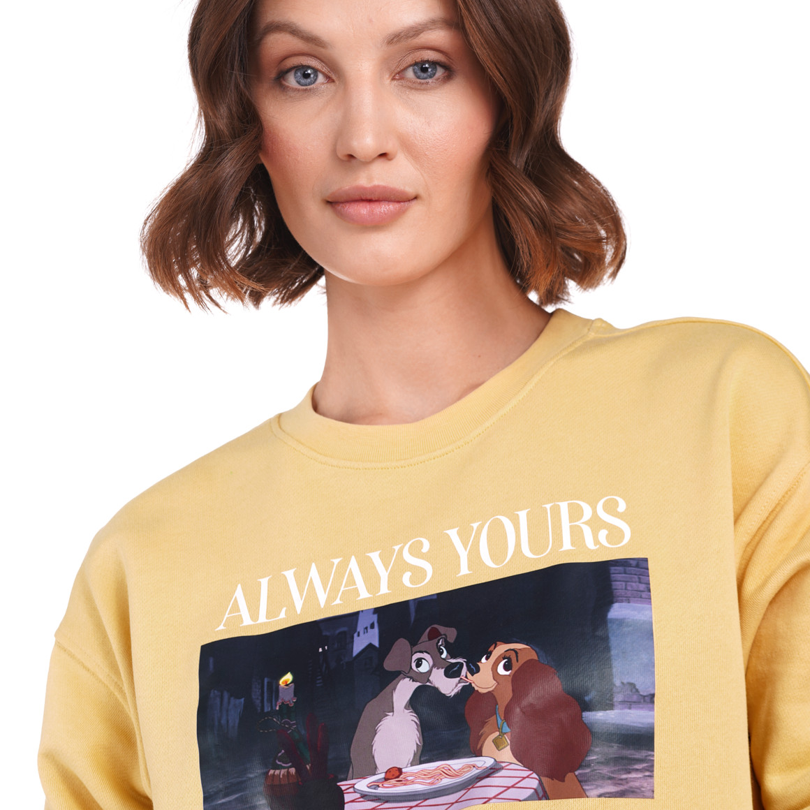 Gina Disney Classics Sweatshirt mit großem Motiv gelb