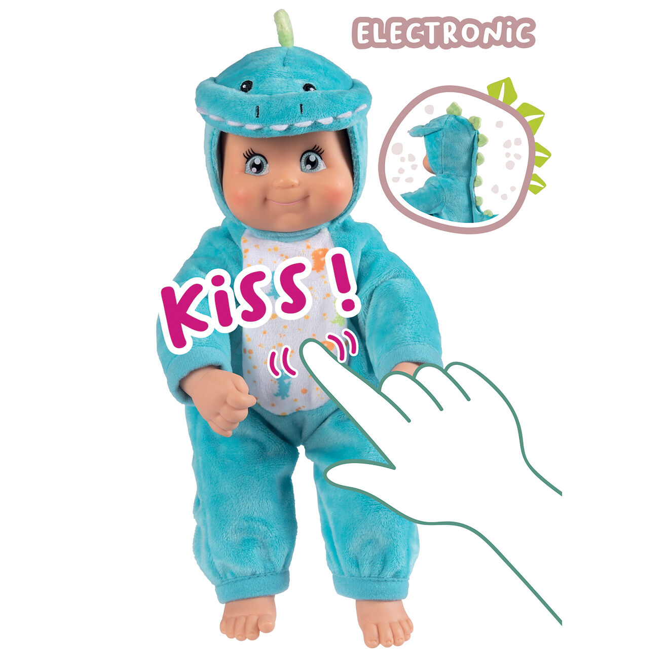 Smoby Poupons MiniKiss coloris aléatoire - 19.4x24.3x6.2 cm