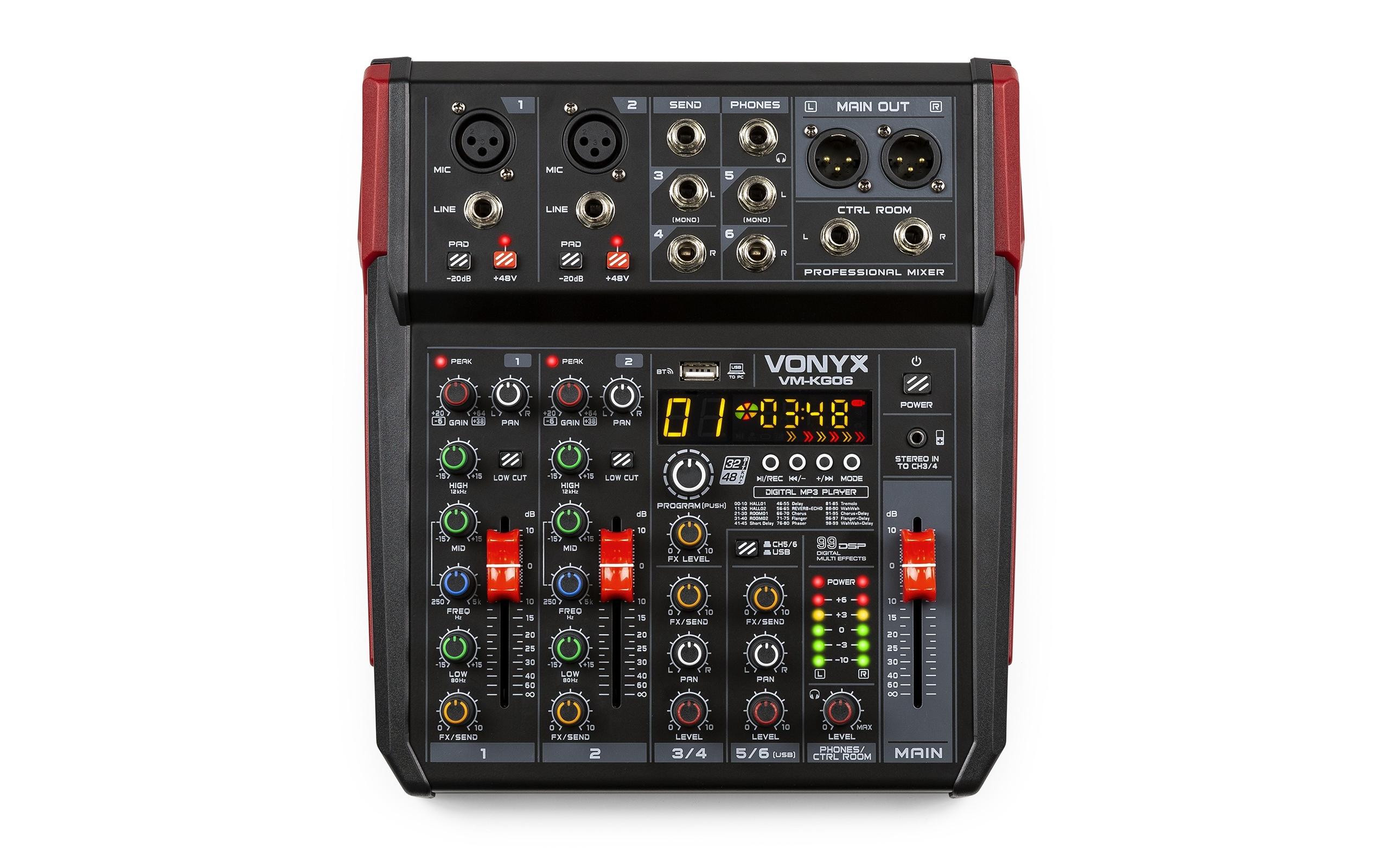 Mischpult VM-KG06<br>Flexibler und effizienter Kompaktmixer